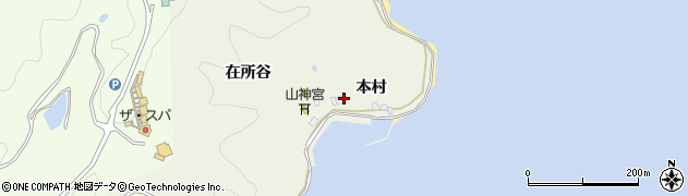 徳島県鳴門市瀬戸町室（本村）周辺の地図