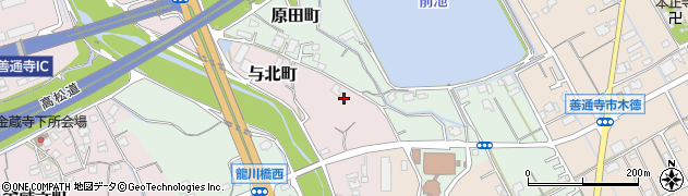 香川県善通寺市与北町3423周辺の地図