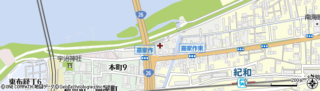 和歌山県和歌山市宇治藪下周辺の地図