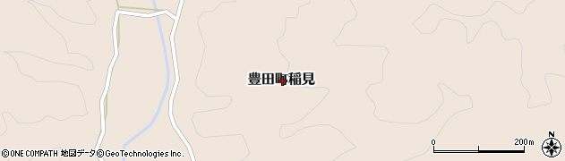 山口県下関市豊田町大字稲見周辺の地図