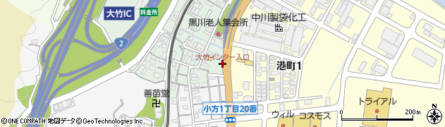 大竹インター入口周辺の地図