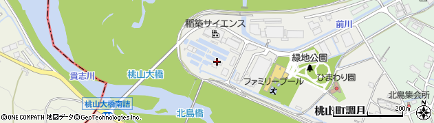 和歌山県紀の川市桃山町調月32周辺の地図