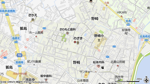 〒640-8402 和歌山県和歌山市野崎の地図