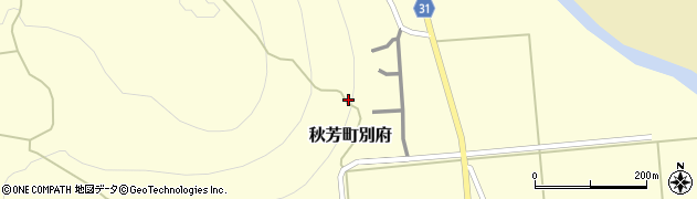 山口県美祢市秋芳町別府周辺の地図