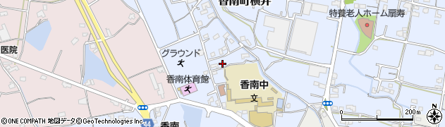 香川県高松市香南町横井817周辺の地図
