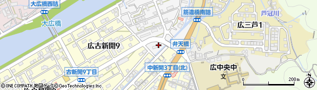 広島県呉市広弁天橋町1周辺の地図