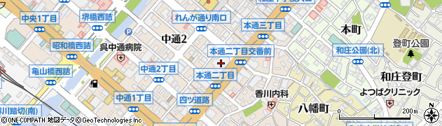 呉信用金庫本店営業部周辺の地図