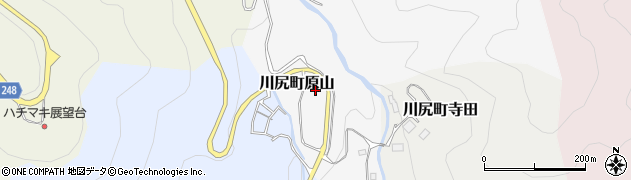 広島県呉市川尻町原山周辺の地図