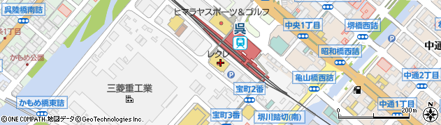 九州魂 呉駅前店周辺の地図