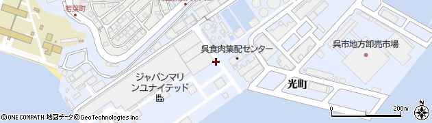広島県呉市光町周辺の地図
