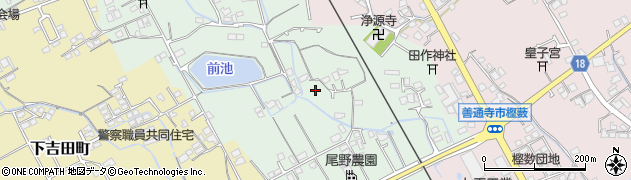 香川県善通寺市稲木町周辺の地図