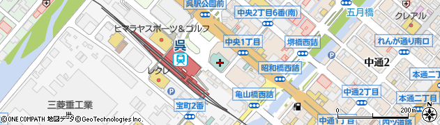 呉阪急ホテル　総務事務所周辺の地図