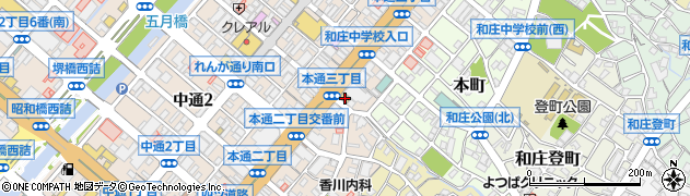 ローソン呉本通り店周辺の地図