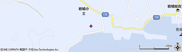 愛媛県上島町（越智郡）岩城（浜）周辺の地図
