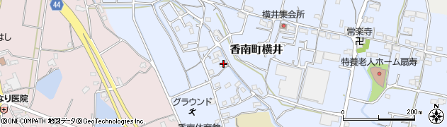 香川県高松市香南町横井223周辺の地図