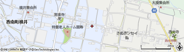 香川県高松市香南町横井593周辺の地図