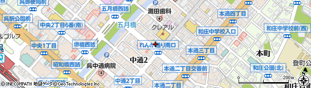 福屋呉店　４階紳士服・紳士洋品・紳士婦人肌着ナイティ周辺の地図