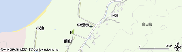 徳島県鳴門市瀬戸町大島田（中傍示）周辺の地図