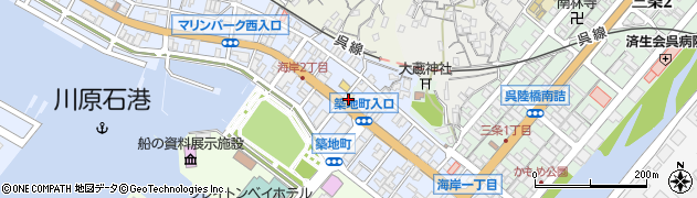 すき家３１号呉海岸通り店周辺の地図