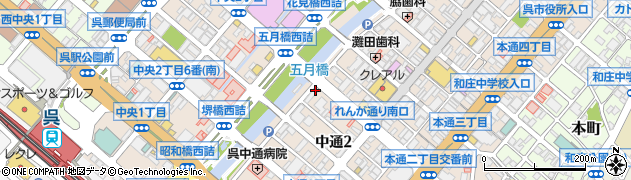 ＲＥＤＣＯＭ呉赤ビル店周辺の地図