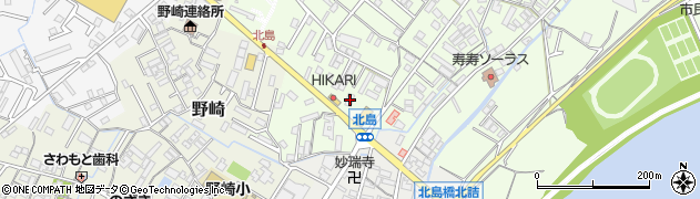 クリーニングＨＩＫＡＲＩ福島ドライブスルー店周辺の地図