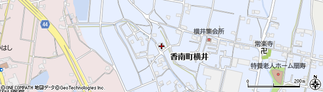 香川県高松市香南町横井317周辺の地図