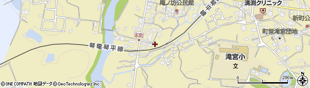 香川県綾歌郡綾川町滝宮1220周辺の地図