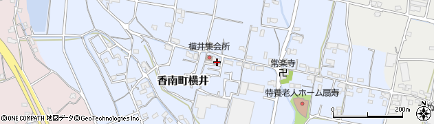 香川県高松市香南町横井周辺の地図