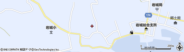 愛媛県上島町（越智郡）岩城（谷）周辺の地図