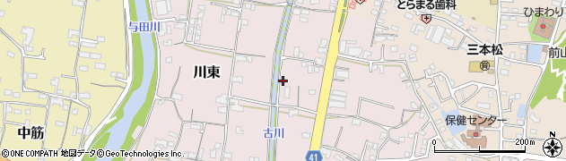 香川県東かがわ市川東190周辺の地図