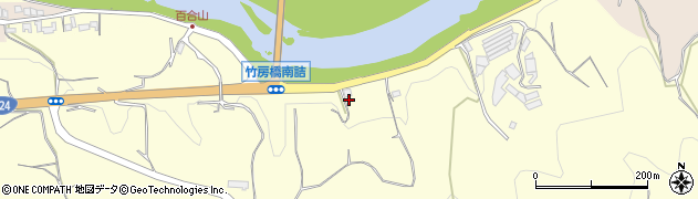 和歌山県紀の川市竹房周辺の地図