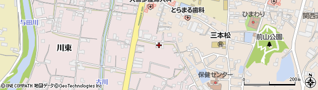 香川県東かがわ市川東163周辺の地図