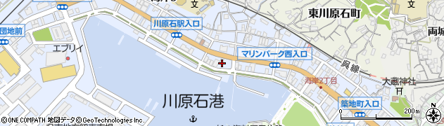 広島県呉市海岸周辺の地図