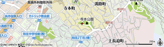 広島県呉市寺本町周辺の地図