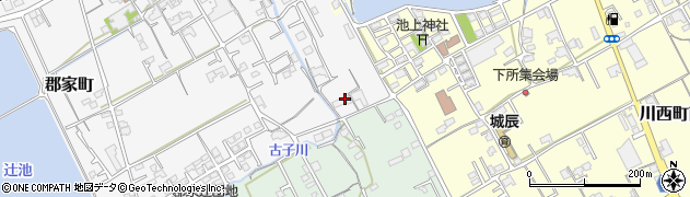 香川県丸亀市郡家町8周辺の地図