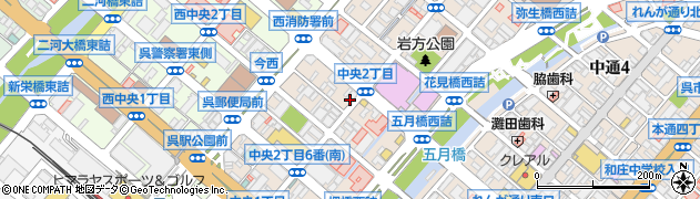 骨法整体院呉周辺の地図
