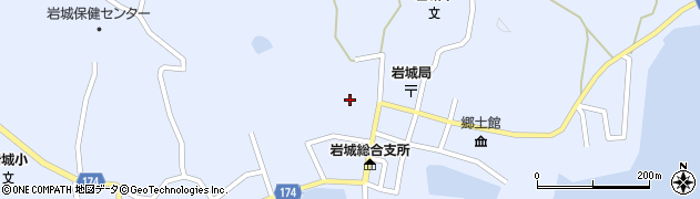 愛媛県越智郡上島町岩城新地周辺の地図
