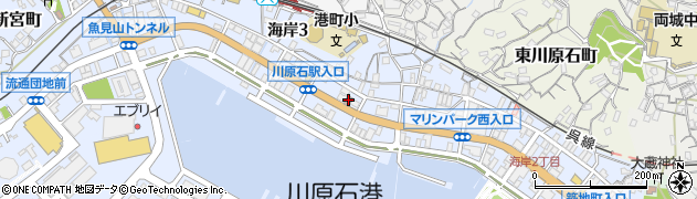 呉海岸郵便局周辺の地図