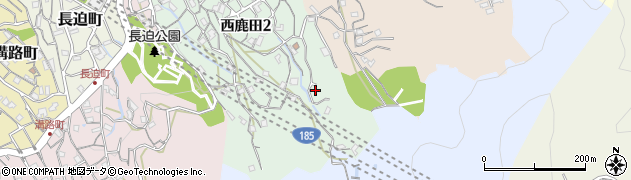 西鹿田公園周辺の地図