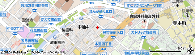 ヤマハ音楽教室　なかやま楽器・呉本店センター周辺の地図