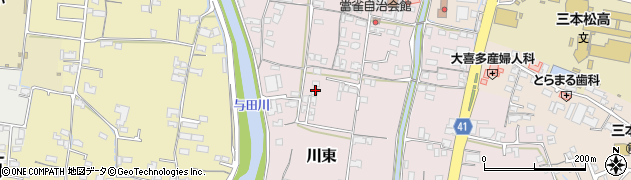 香川県東かがわ市川東317-4周辺の地図