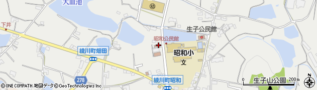 畑田郵便局周辺の地図