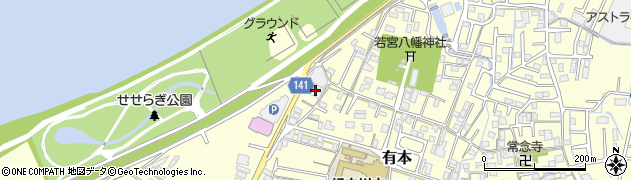 新中村化学工業駐車場周辺の地図
