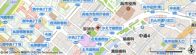 広島地方検察庁　呉支部周辺の地図