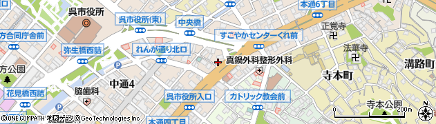 信用組合広島商銀呉支店周辺の地図