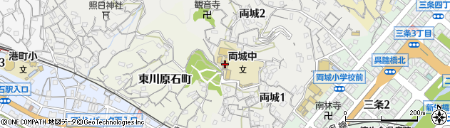 呉市立両城中学校周辺の地図
