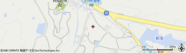 香川県さぬき市大川町田面2088周辺の地図
