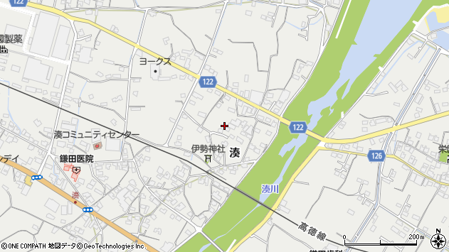 〒769-2701 香川県東かがわ市湊の地図