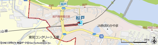 船戸駅周辺の地図