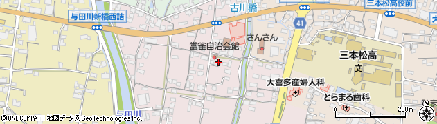 香川県東かがわ市川東84周辺の地図